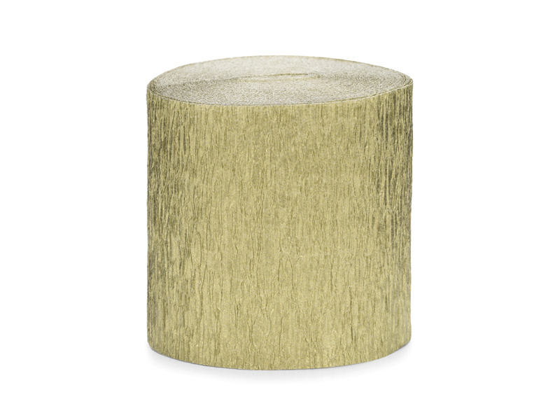 Crêpe slinger goud (10M) 4st