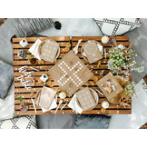 Confetti houten hartjes (50st)