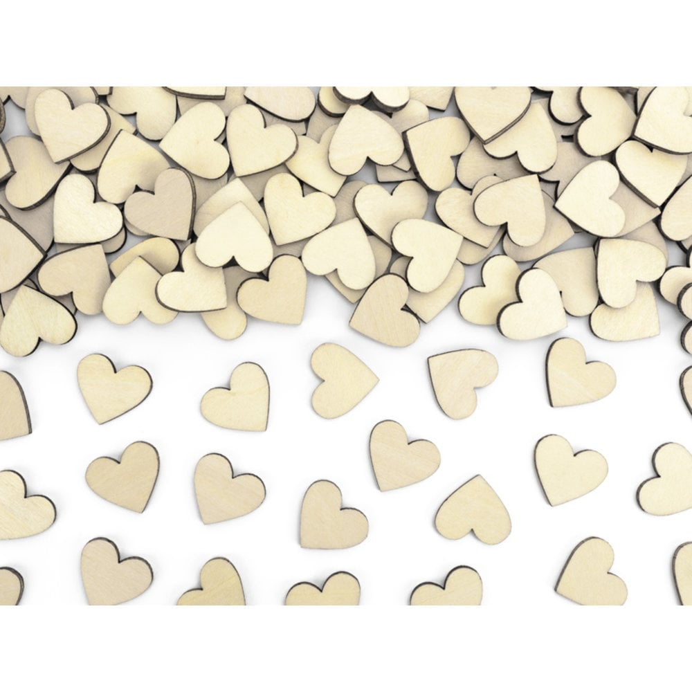 Hardheid omringen technisch Confetti houten hartjes (50st) - Jetjes & Jobjes