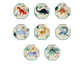 Gebaksbordjes Dinosaur Kingdom (8st) Meri Meri