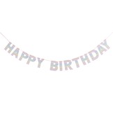 Slinger Happy Birthday Eco Rainbow pastel (2M) Hootyballoo