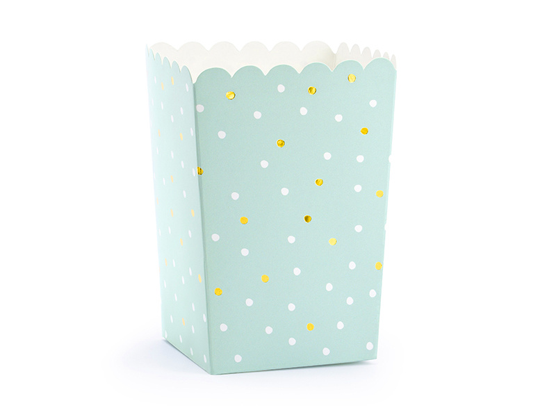 Popcorn bekers mint goud (6st)