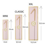 Sterretje goud cijfer 4
