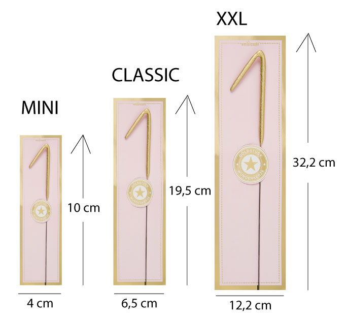 Sterretje goud cijfer 9