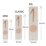 Sterretje roségoud cijfer 6