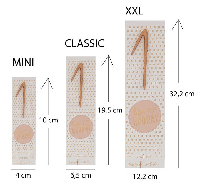 Sterretje roségoud cijfer 9