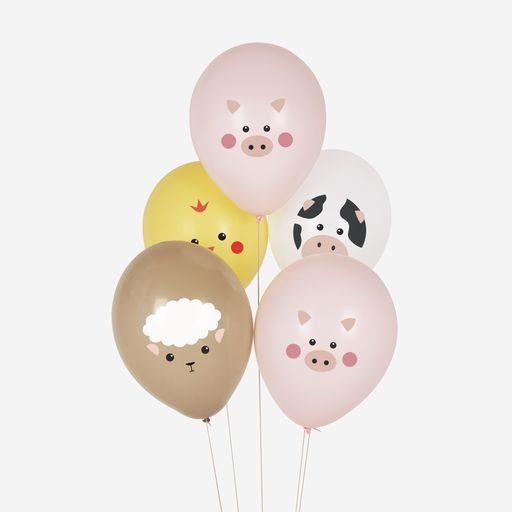 Ballonnen mini farm animals (5st) My Little Day