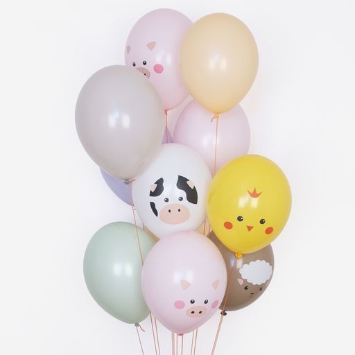 Ballonnen mini farm animals (5st) My Little Day