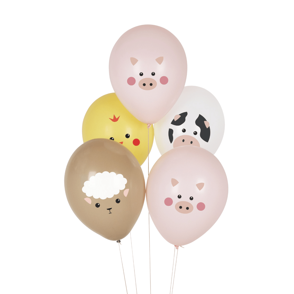 Ballonnen mini farm animals (5st) My Little Day