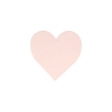 Pink  heart servetten klein (20st) Meri Meri