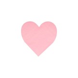 Pink  heart servetten klein (20st) Meri Meri
