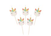 Unicorn kaarsjes (5st) Talking Tables