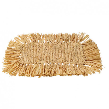 Placemats rechthoekig raffia