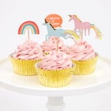 Unicorn cupcake kit (48st) Meri Meri