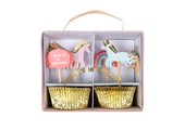 Unicorn cupcake kit (48st) Meri Meri