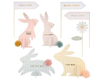 Bunny Egg hunt kit (8st) Meri Meri