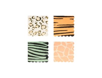 Gebaksservetten Safari Animals (16st) Meri Meri