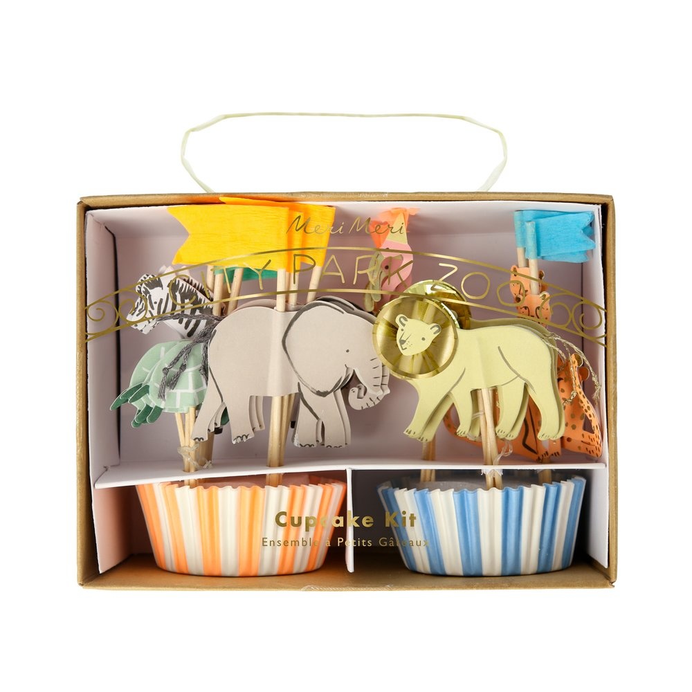 Cupcake set Safari Animals (48st) Meri Meri