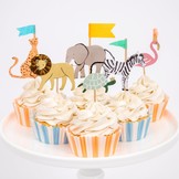Cupcake set Safari Animals (48st) Meri Meri