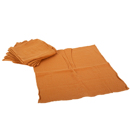 Katoenen servetten mustard (4st)