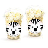 Schooltraktatie bekers groot Zebra (5st)