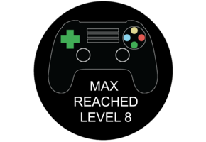 Etiket rond Game On (5st)