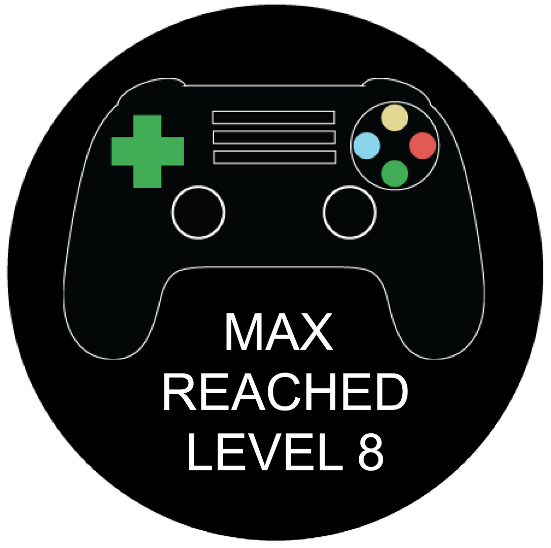 Etiket rond Game On (5st)