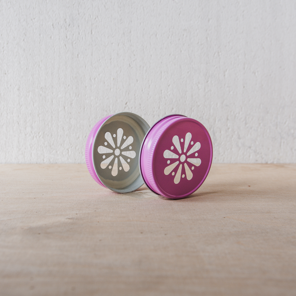 Mason Jar margriet deksel roze