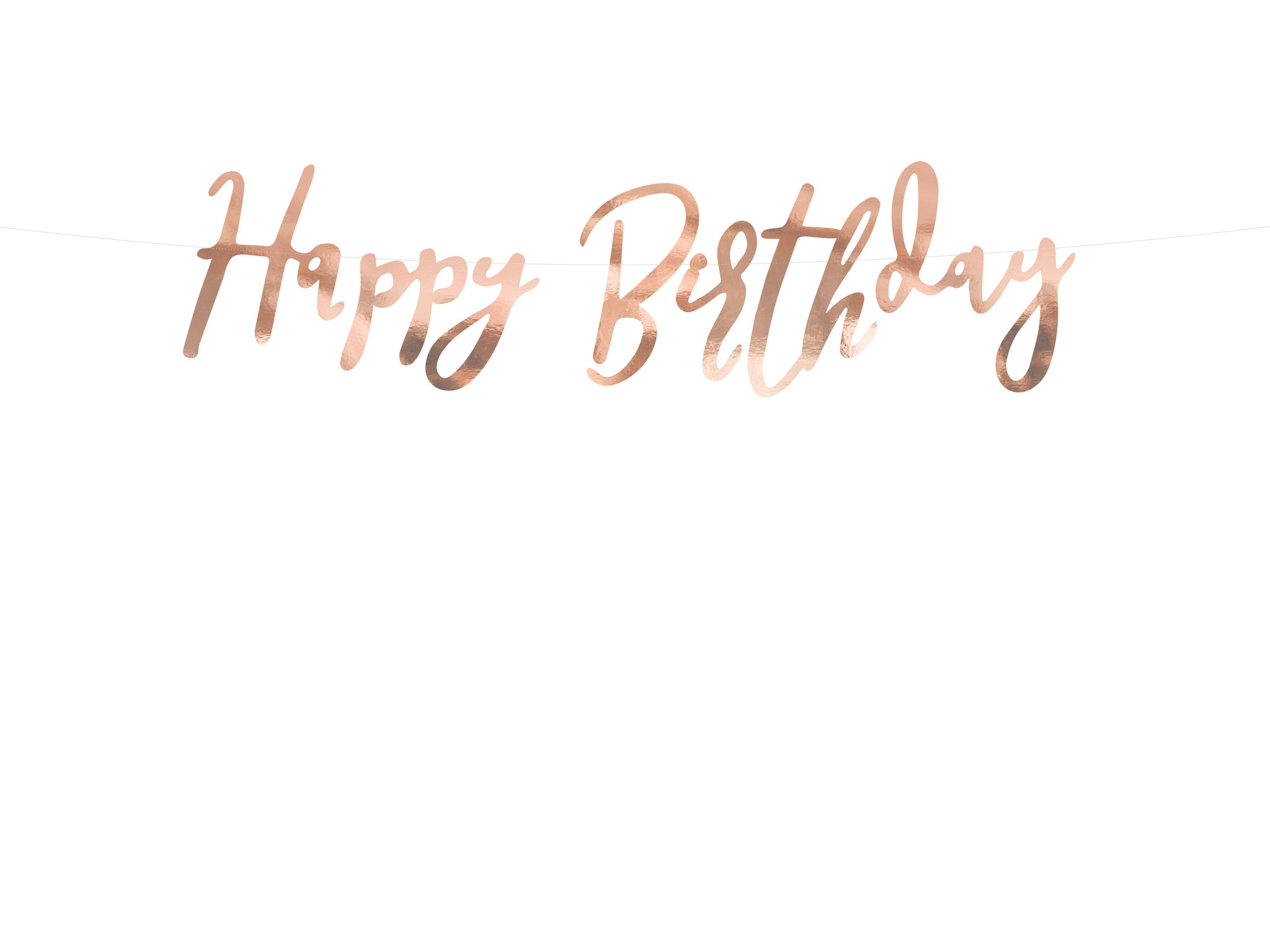 Happy birthday roségouden slinger