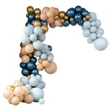 Ballonnenboog blauw & goud chrome (200st) Ginger Ray