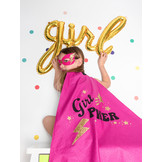 Folieballon script girl goud (77cm)