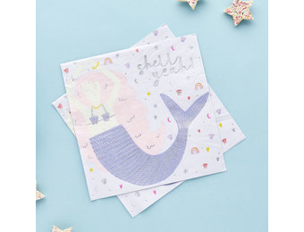 Servetten Mermaid Enchanted Party (20st) Hootyballoo
