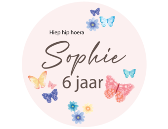 Etiket rond Fairy (5st)