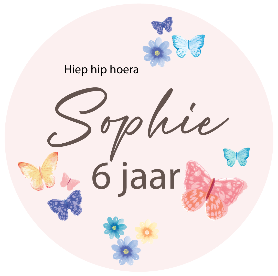 Etiket rond Fairy (5st)