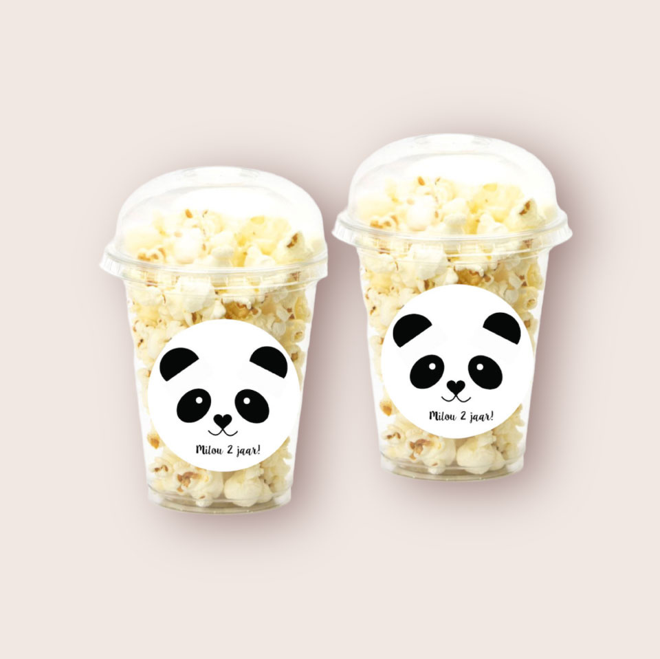 Schooltraktatie bekers groot Panda (5st)