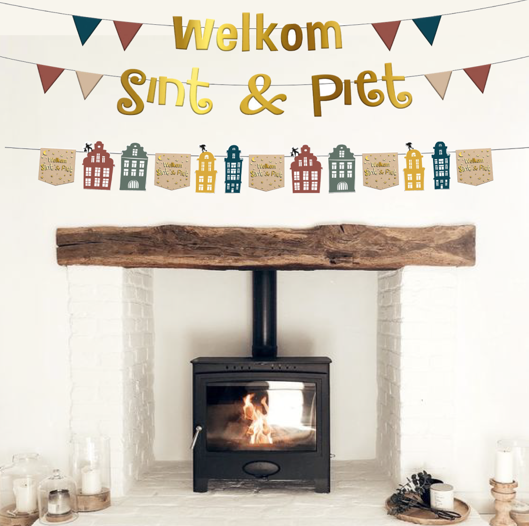 Folieballon 'Welkom Sint & Piet' (45cm)