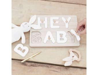 Puzzel Gastenboek Hello Baby Ginger Ray