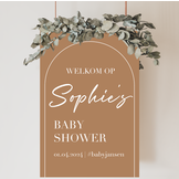 Welkomstbord Babyshower Teddy Bear – gepersonaliseerd met naam – cadeau