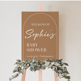 Welkomstbord Babyshower Teddy Bear – gepersonaliseerd met naam – cadeau