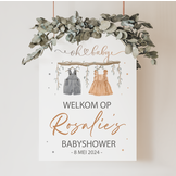 Babyshower welkomstbord Oh Baby