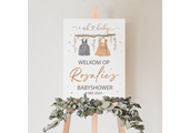 Babyshower welkomstbord Oh Baby
