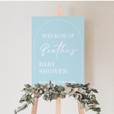 Welkomstbord Babyshower Baby Boy – gepersonaliseerd met naam – jongen