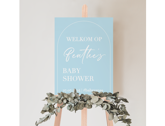 Babyshower welkomstbord Baby Boy
