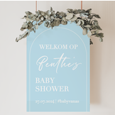 Welkomstbord Babyshower Baby Boy – gepersonaliseerd met naam – jongen
