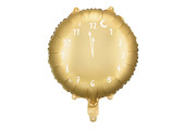 Folieballon Happy New Year klok goud 45 cm
