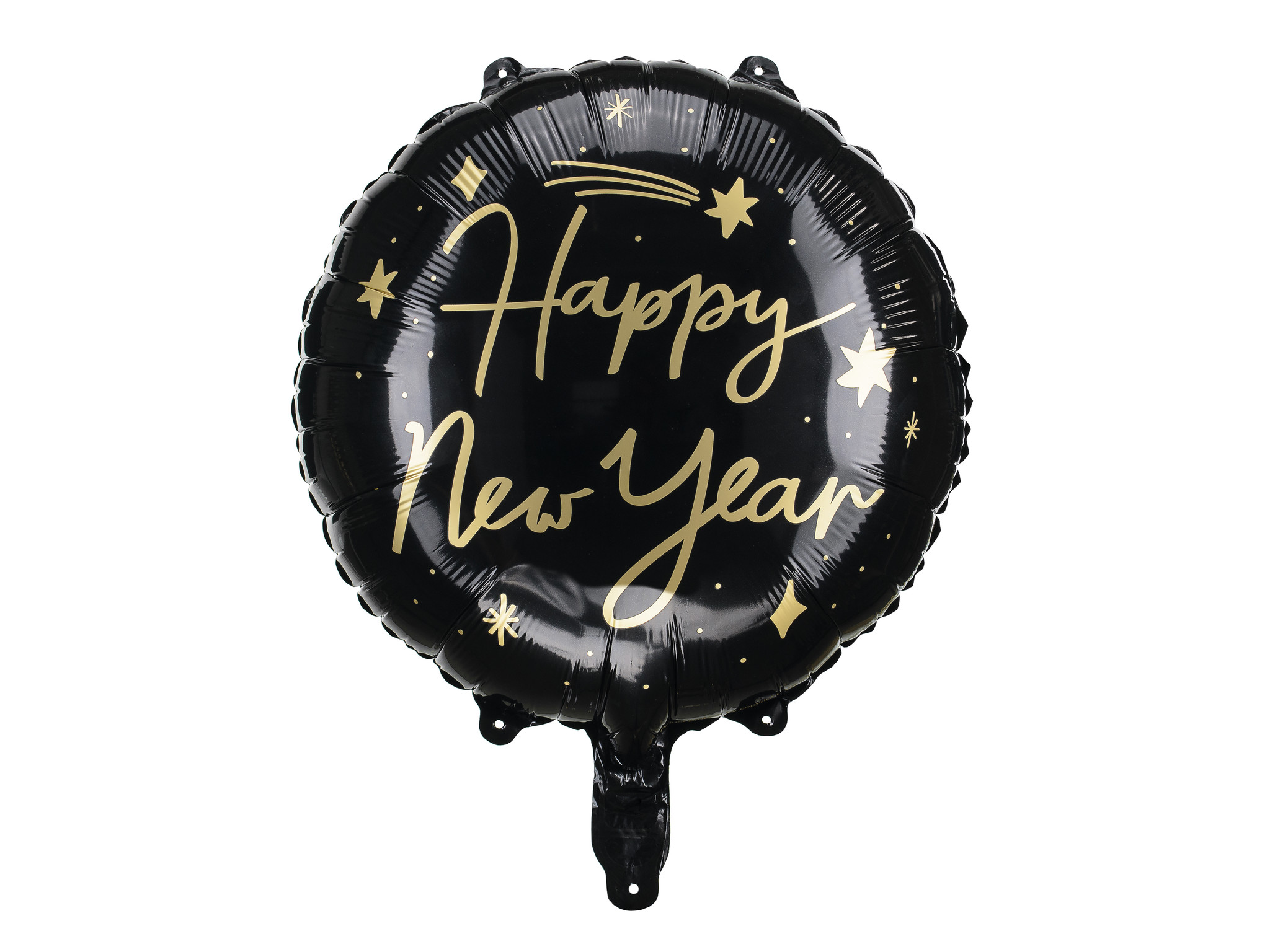 Folieballon Happy New Year zwart