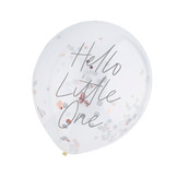 Confetti ballonnen Hello Little one (5st) Hootyballoo