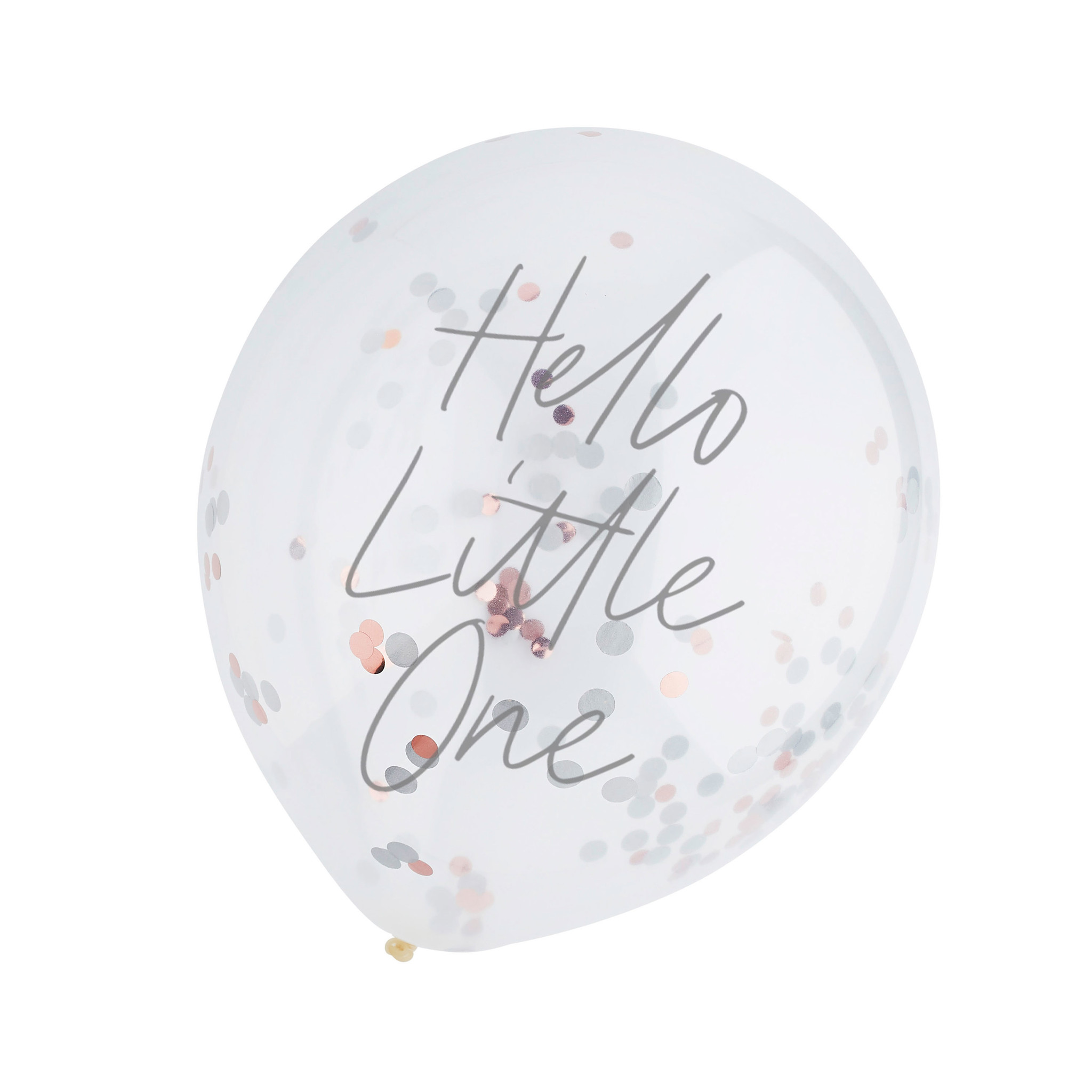 Confetti ballonnen Hello Little one (5st) Hootyballoo