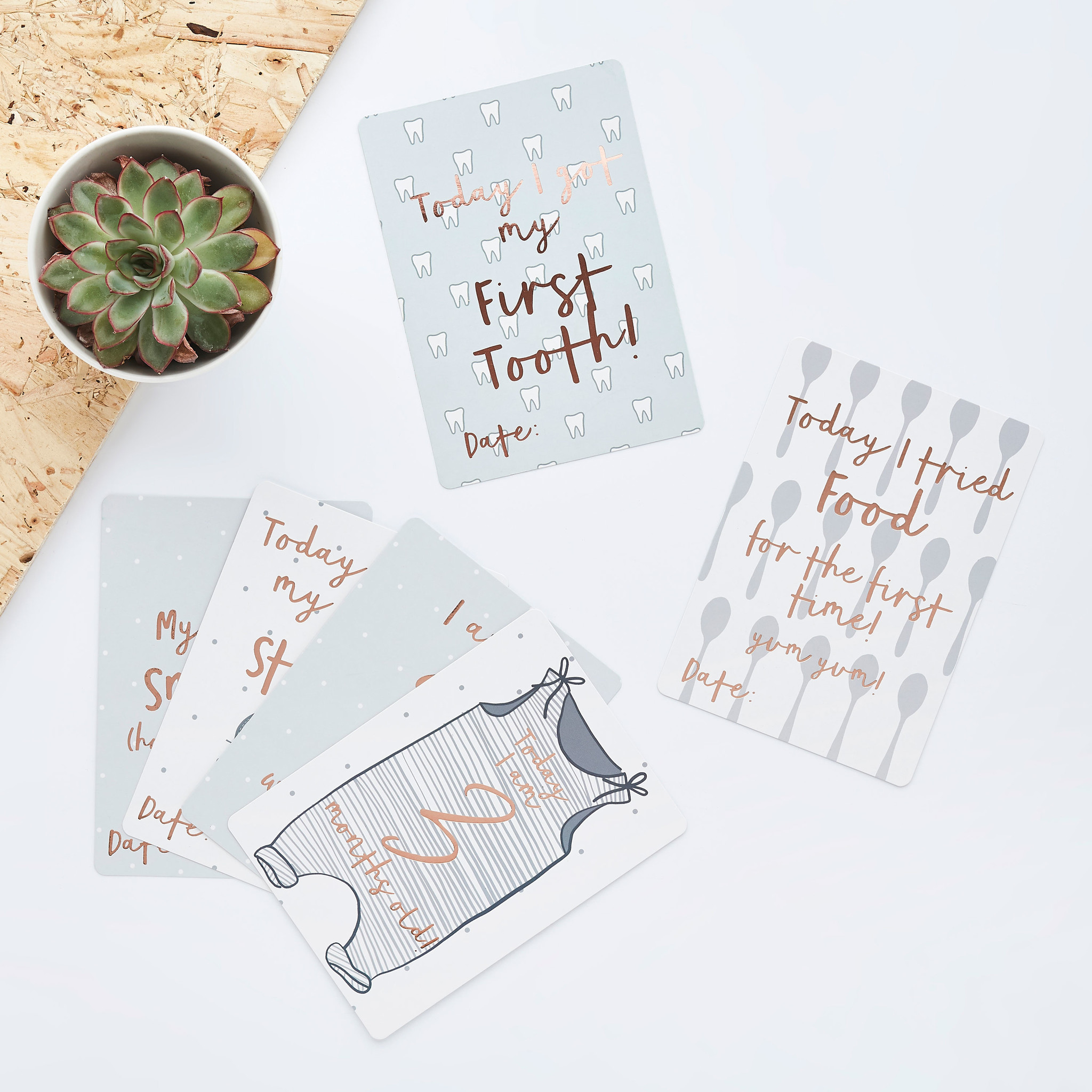 Milestone kaarten Hello Little One (22st) Hootyballoo