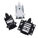 Uitnodigingen Space Shuttle Blast Off (10st) Hootyballoo